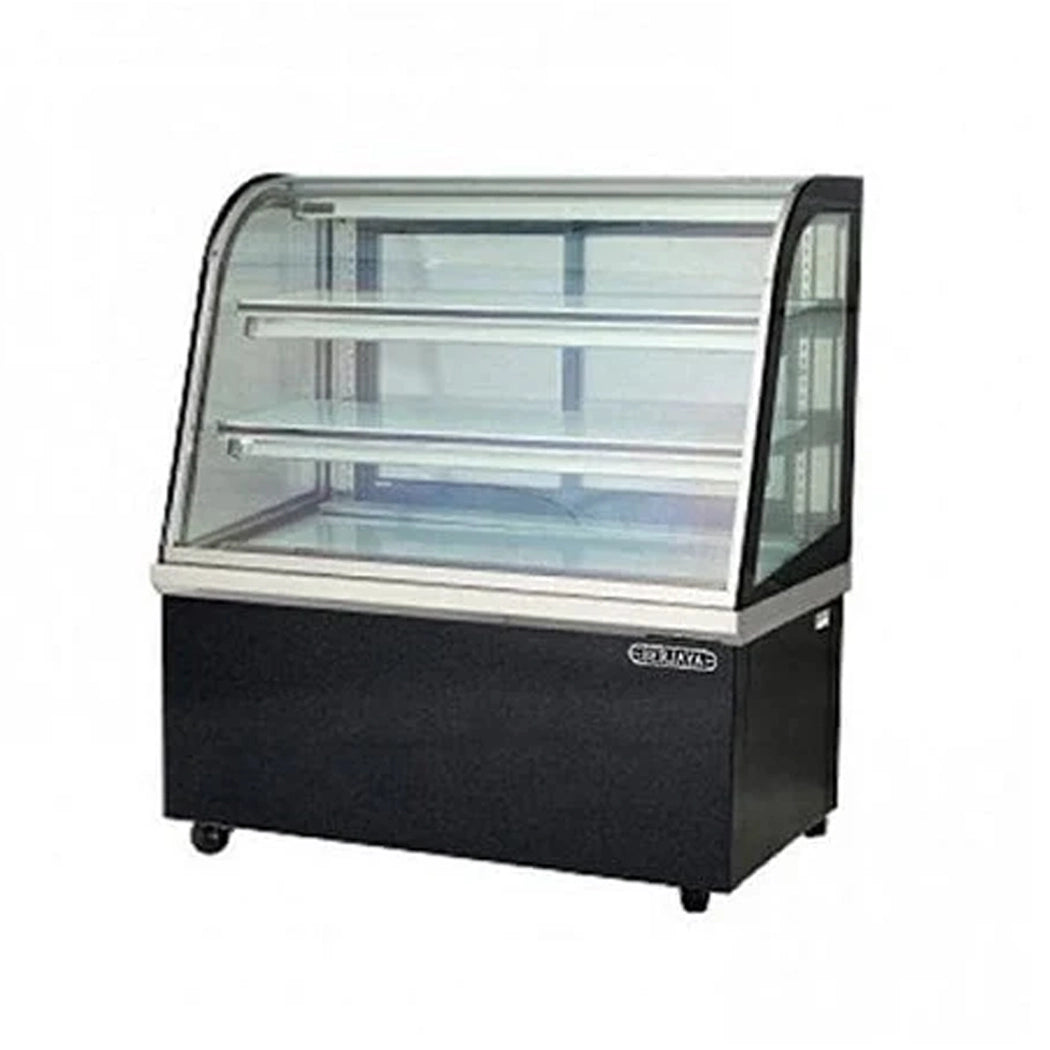 Curved Refrigerated Display, L 150 x W 74 x H 125 cm