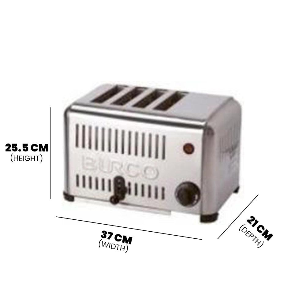 Burco TSSL04 4 Slots Toaster 2.4 kW - HorecaStore