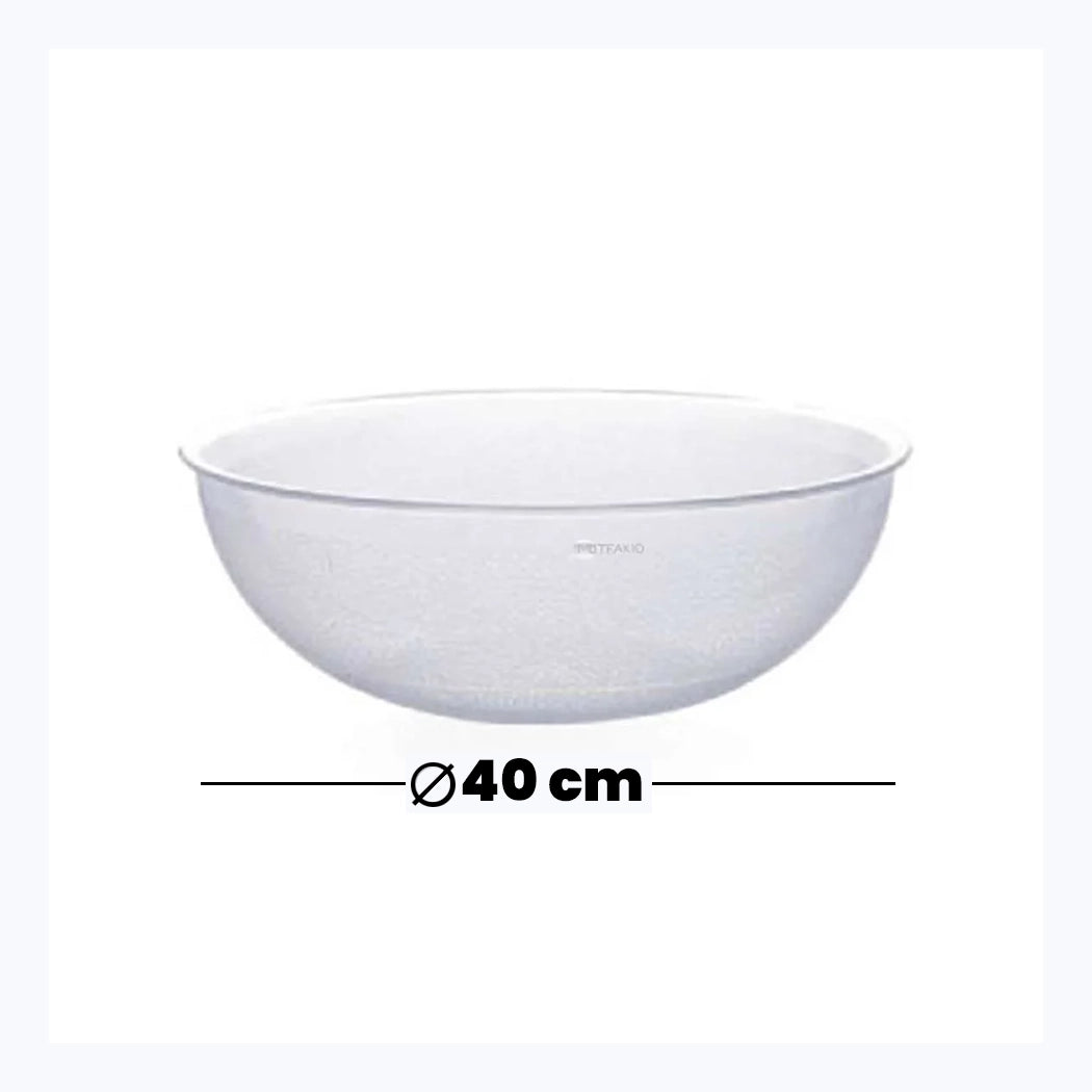 Tribeca Polycarbonate Clear Round Bowl 40 Cm, BOX QUANTITY 12 PCS