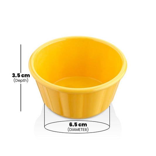 Rubber Plas Tech Yellow Polycarbonate Jam Bowl 60 ml - HorecaStore