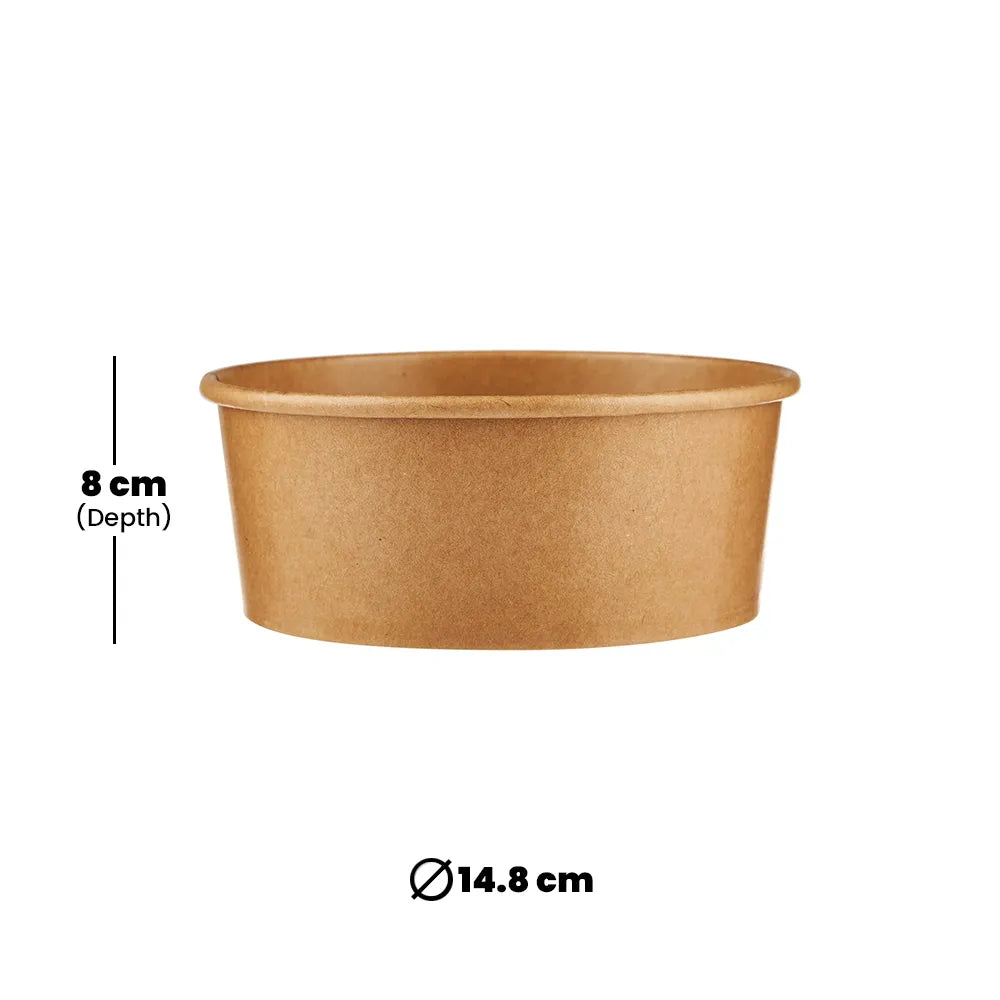 hotpack kraft paper salad bowl 947 ml 360 pcs