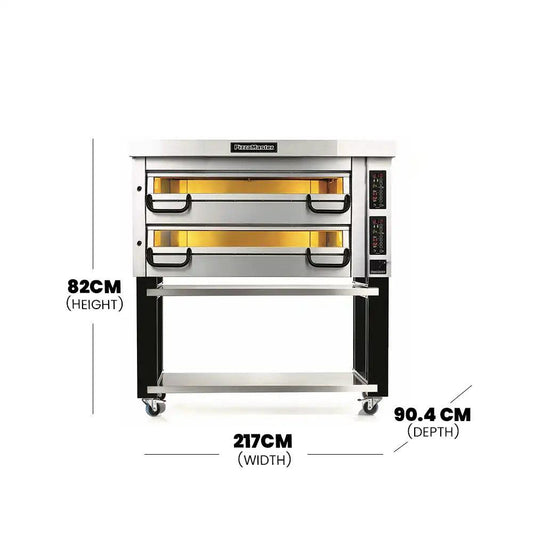 Pizzamaster PM 732ED Counter Top Modular Pizza Oven Stone Heated Double Pizza Oven 9.5 kW - HorecaStore