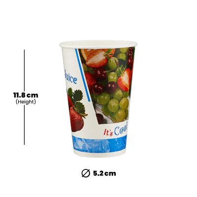 hotpack printed juice paper cup 474 ml 1000 pcs