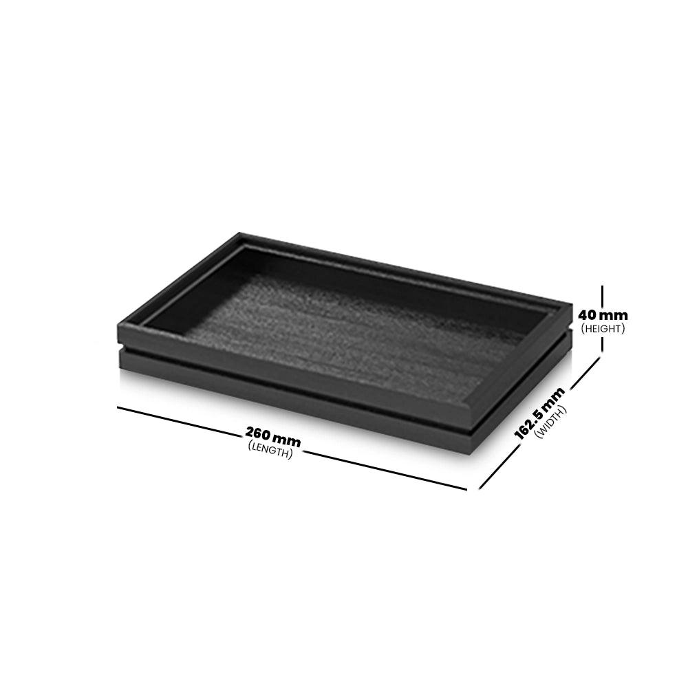 wundermaxx display tray black gn 1 4 h 40 mm