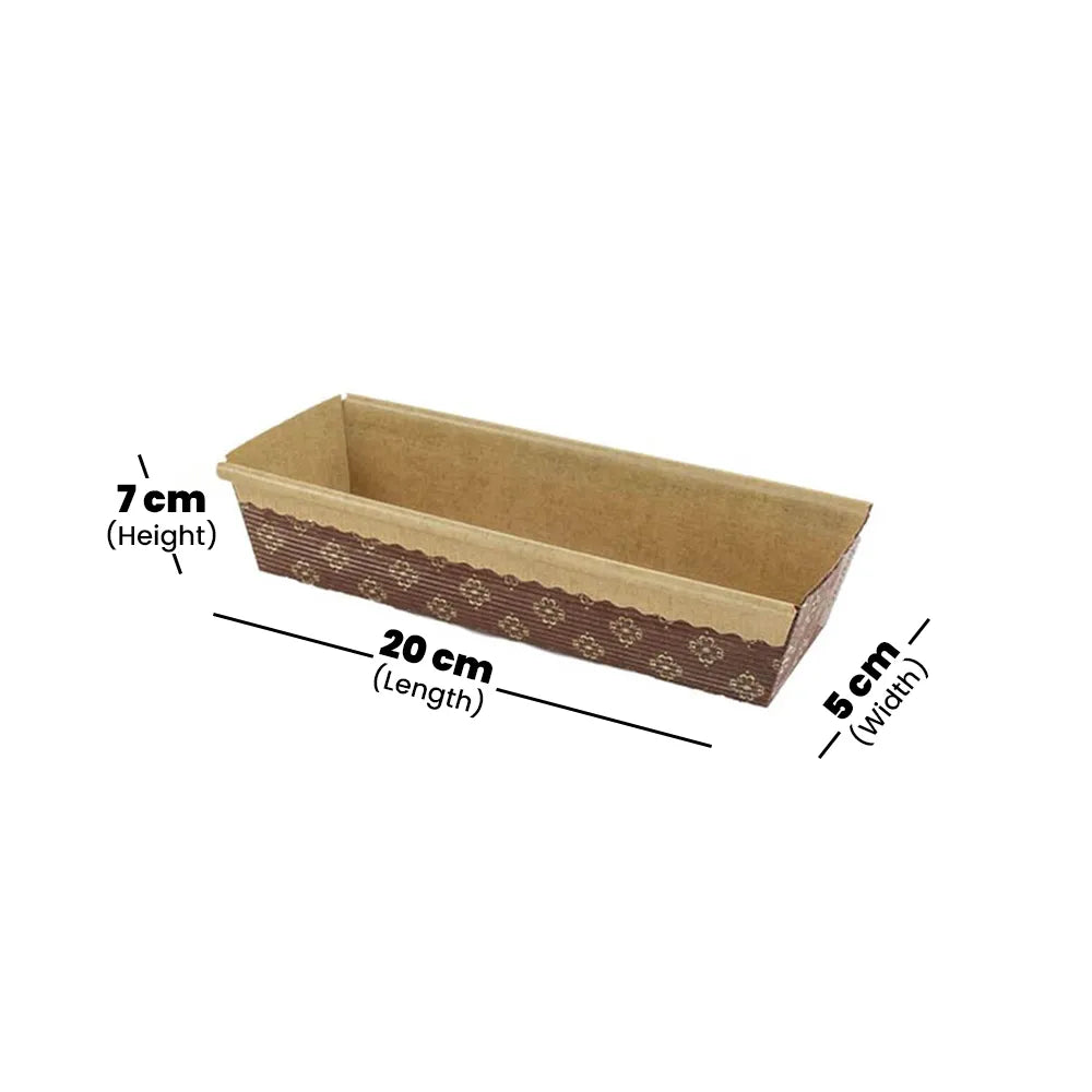 hotpack rectangular baking mould 20 x 7 x 5 cm 1000 pcs