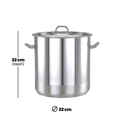 Pradeep Professional Cookpot Ø22 x 22cm - 8.5L - HorecaStore