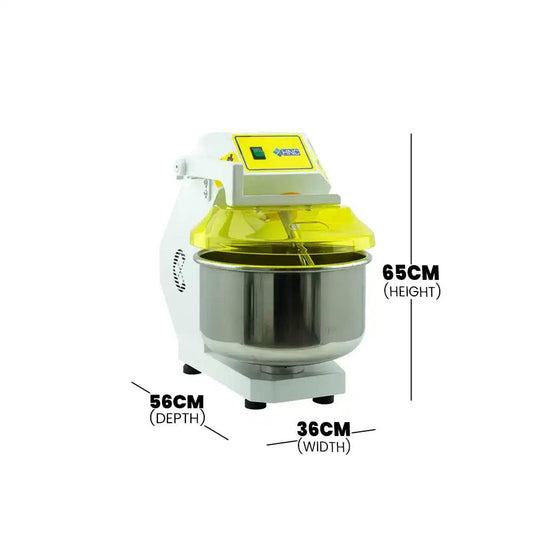 HNC HHY-5MK Dough Kneading Machine, 5 kg Flour Capacity 0.25 kW, 56 x 36 x 65 cm - HorecaStore