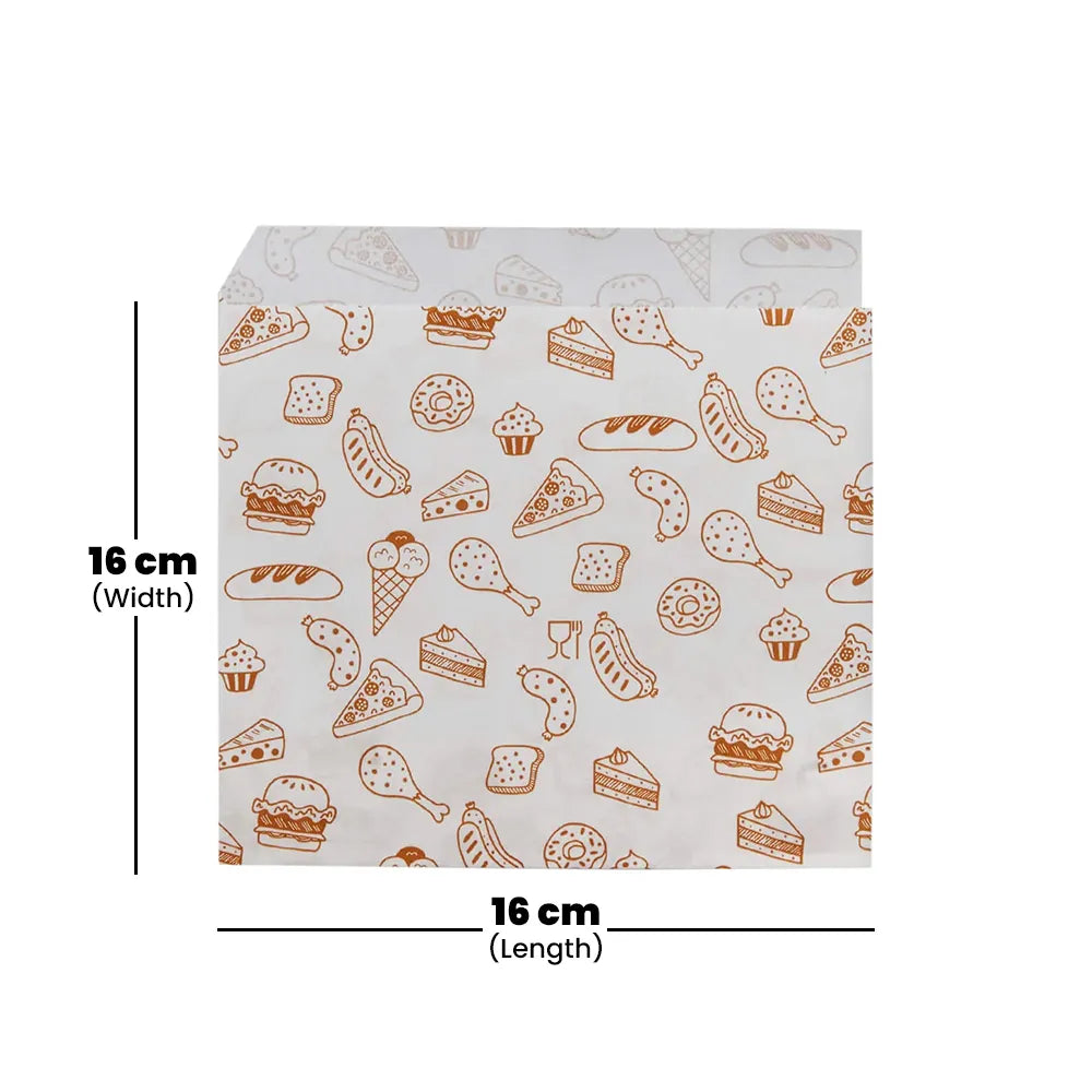 hotpack printed pocket paper wrap large 16 x 16 cm 1000 pcs