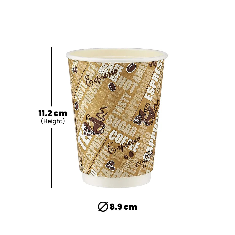 hotpack double wall ripple paper cup 355 ml 500 pcs