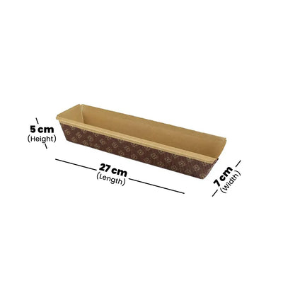 hotpack rectangular baking mould 27 x 7 x 5 cm 1000 pcs