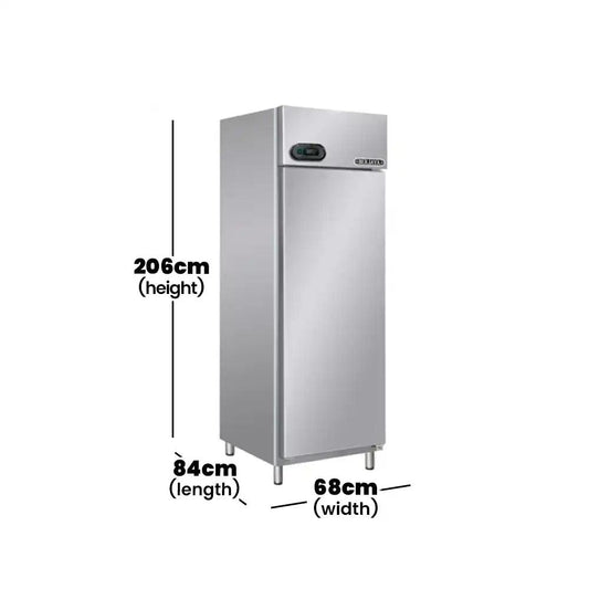 Berjaya BS1FDUF/Z/GN Electric Upright Single Magnetic Door Freezer 650L, Power 552W, 68 X 84 X 206 cm - HorecaStore