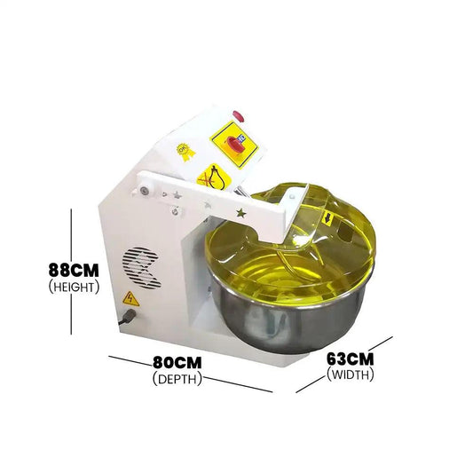 HNC HHY-25M Dough Kneading Machine, Flour Capacity 25 kg 0.55 kW, 88 x 63 x 80 cm - HorecaStore