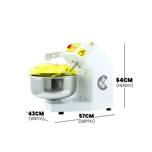 HNC HHY-10MK Dough Kneading Machine, 10 kg Flour Capacity 0.37 kW, 64 x 43 x 57 cm - HorecaStore