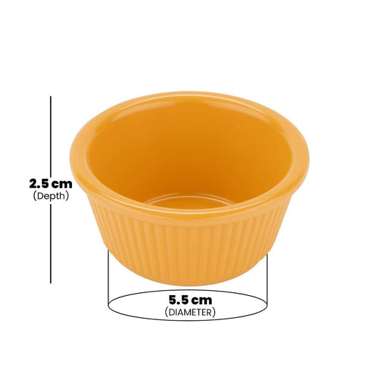 Rubber Plas Tech Yellow Polycarbonate Jam Bowl 30 ml - HorecaStore