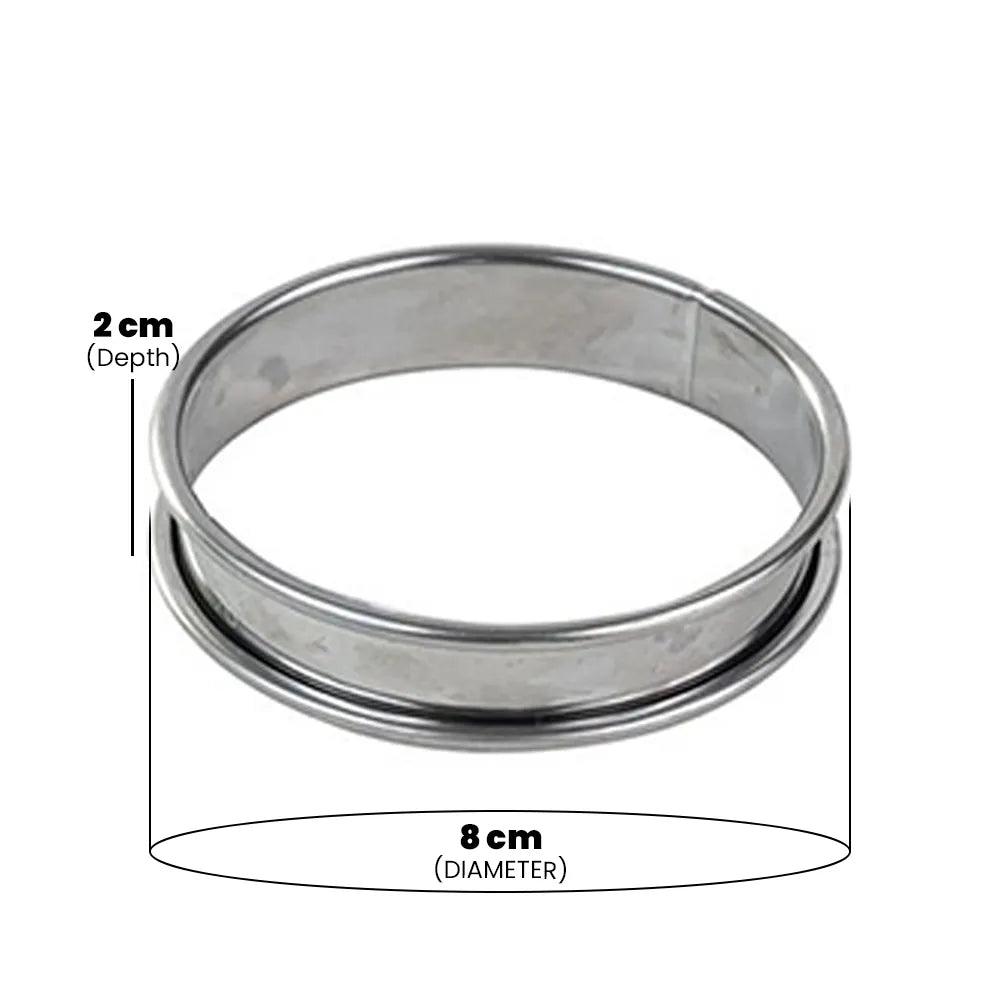 Gobel Tart Ring Rolled Edges Ø 8 x 2 cm   HorecaStore