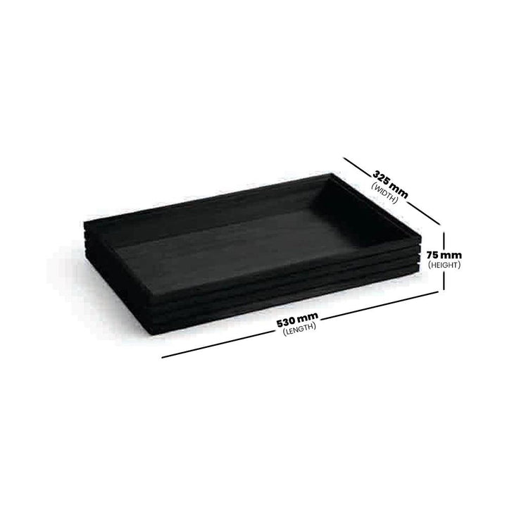 wundermaxx display tray black gn 1 1 h75mm