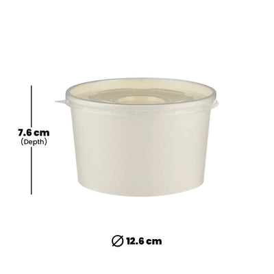 hotpack white soup paper bowl 750 ml 600 pcs