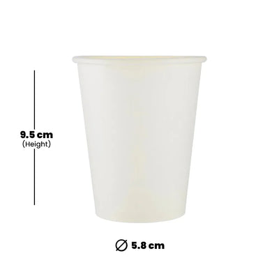 hotpack singie wall white paper cup 296 ml 1000 pcs