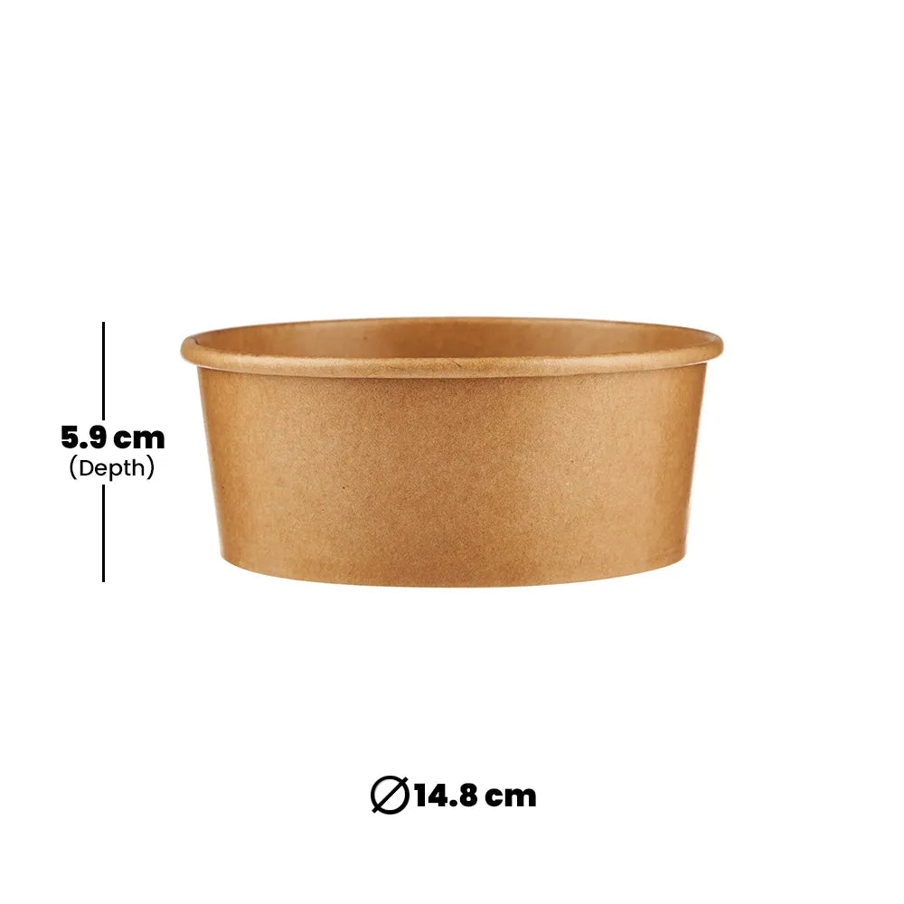 hotpack kraft paper salad bowl 769 ml 560 pcs