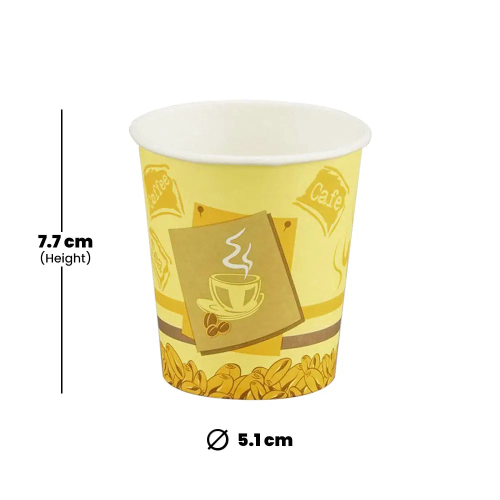 hotpack printed paper cup without handle 200 ml 1000 pcs