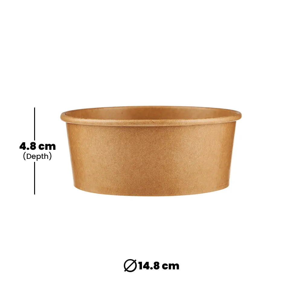 hotpack kraft paper salad bowl 592 ml 560 pcs