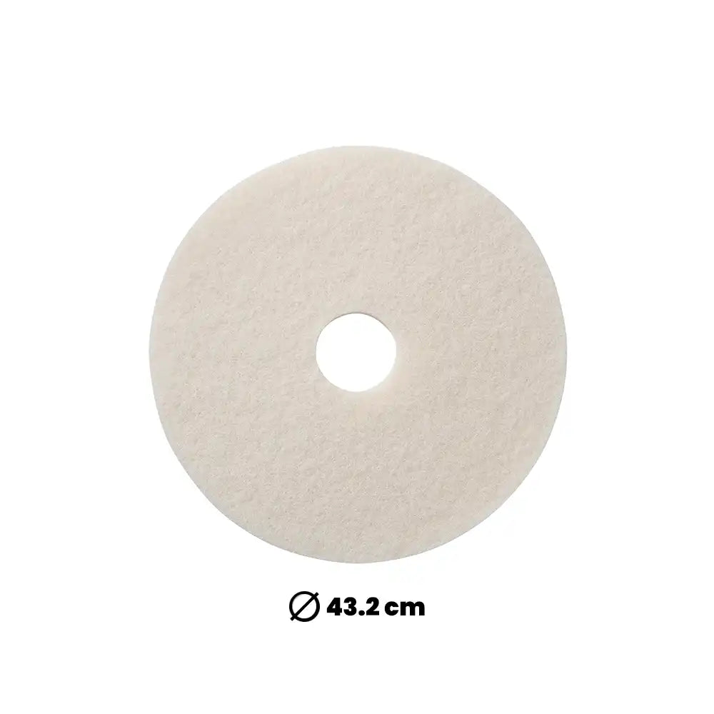 THS AMPAD17 White Floor Cleaning Pads 43 cm