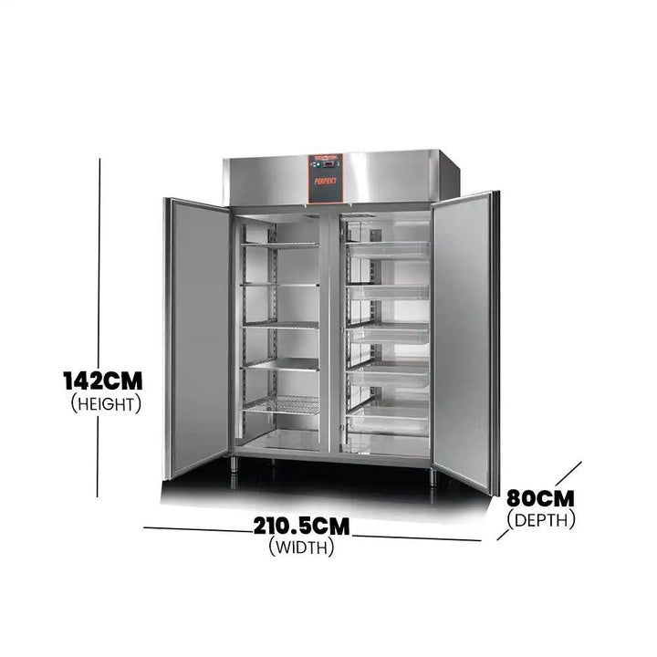 Tecnodom AF14PKMBT Double Door Freezer 1400 L 760 W, 142 x 80 x 210.5 cm - HorecaStore