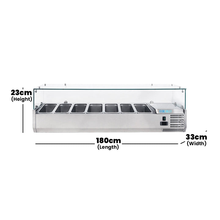 hurakan-stainless-steel-refrigerator-topping-showcase-capacity-7x-gn1-4-145w