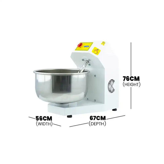 HNC HHY-15M Dough Kneading Machine, Flour Capacity 15 kg 0.37 kW, 76 x 56 x 67 cm - HorecaStore
