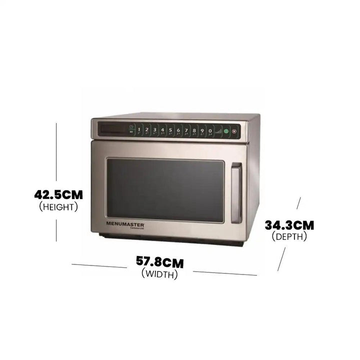 Menumaster DEC18E2 Commercial Microwave Oven 11 Power Levels 17 Liter 1800W - HorecaStore