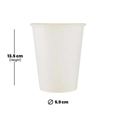 hotpack singie wall white paper cup 474 ml 1000 pcs