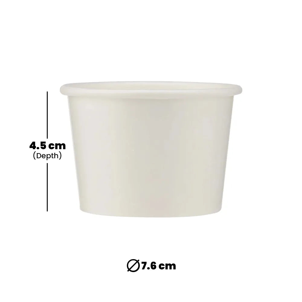 hotpack white ice cream paper bowl 120 mi 1000 pcs