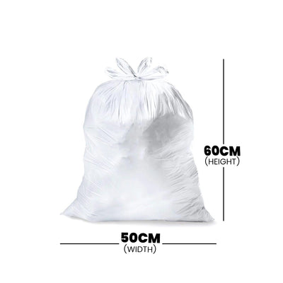 THS Garbage Bag ,White , 2 bundles