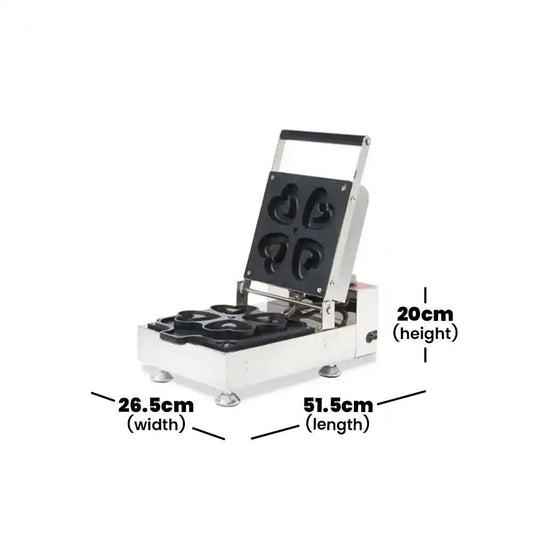 ths wf 4h heart shape donut maker 1 23 kw 26 5 x 51 5 x 20 cm