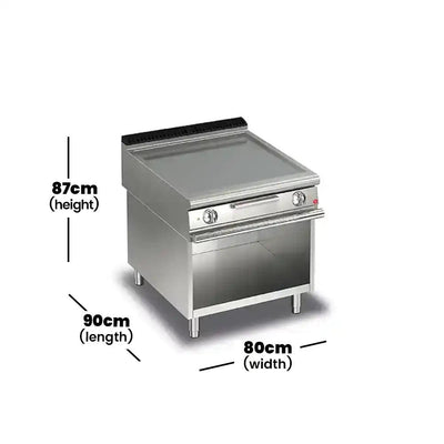 Baron Q90FTV/E800 Electric Grilled Fryer With Smooth Plate, Power 15 KW - HorecaStore