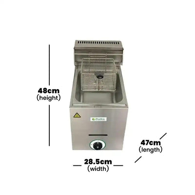 ths gf 101 gas fryer single 5 2 kw 28 5 x 47 x 48 cm