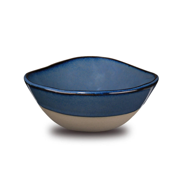 Don Bellini Craftstone 6"/15.5cm Blue Round Porcelain Bowl - HorecaStore