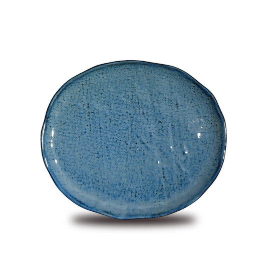 Don Bellini Craftstone 8.25"/21cm Blue Round Porcelain Plate - HorecaStore