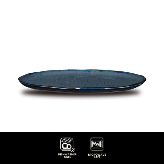 Don Bellini Craftstone 10.25"/26cm Blue Round Porcelain Plate - 5/Case