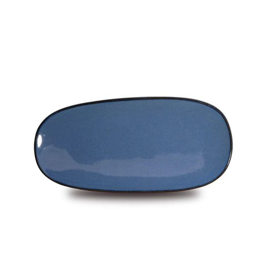 Don Bellini Craftstone 11"/28cm Blue Rectangle Porcelain Platter - HorecaStore