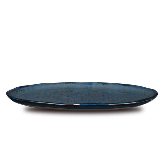 Don Bellini Craftstone 11.5"/30cm Blue Round Porcelain Plate - HorecaStore