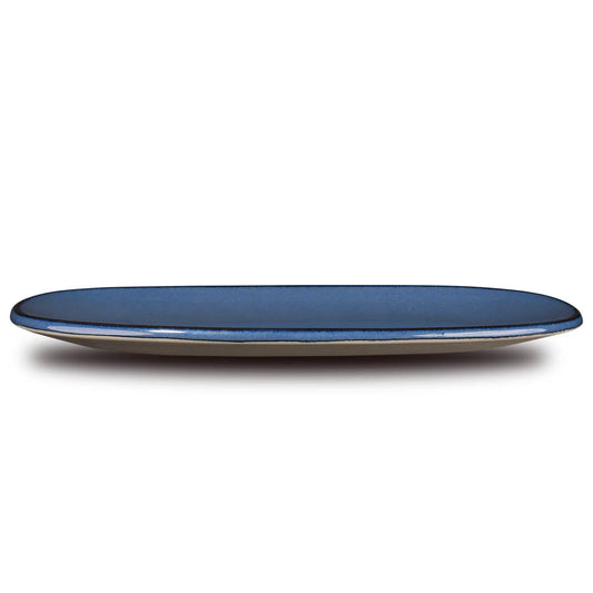 Don Bellini Craftstone 15"/38cm Blue Rectangle Porcelain Platter - HorecaStore