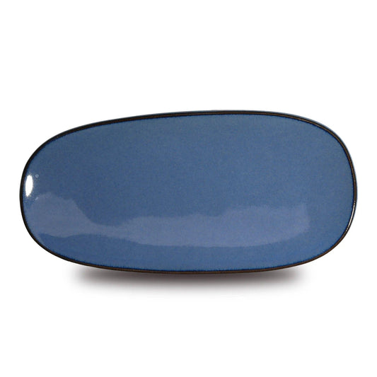 Don Bellini Craftstone 15"/38cm Blue Rectangle Porcelain Platter - HorecaStore