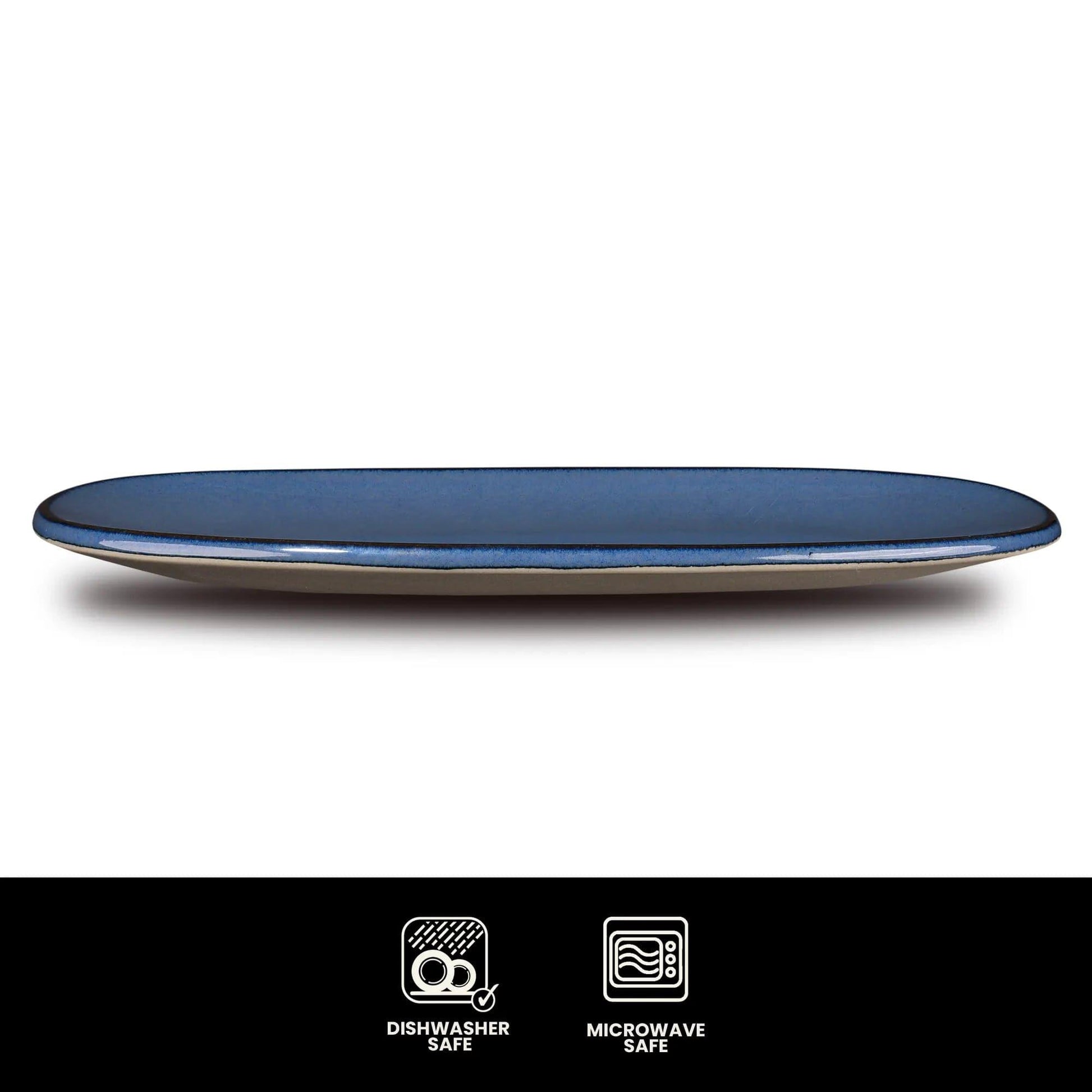 Don Bellini Craftstone 15"/38cm Blue Rectangle Porcelain Platter