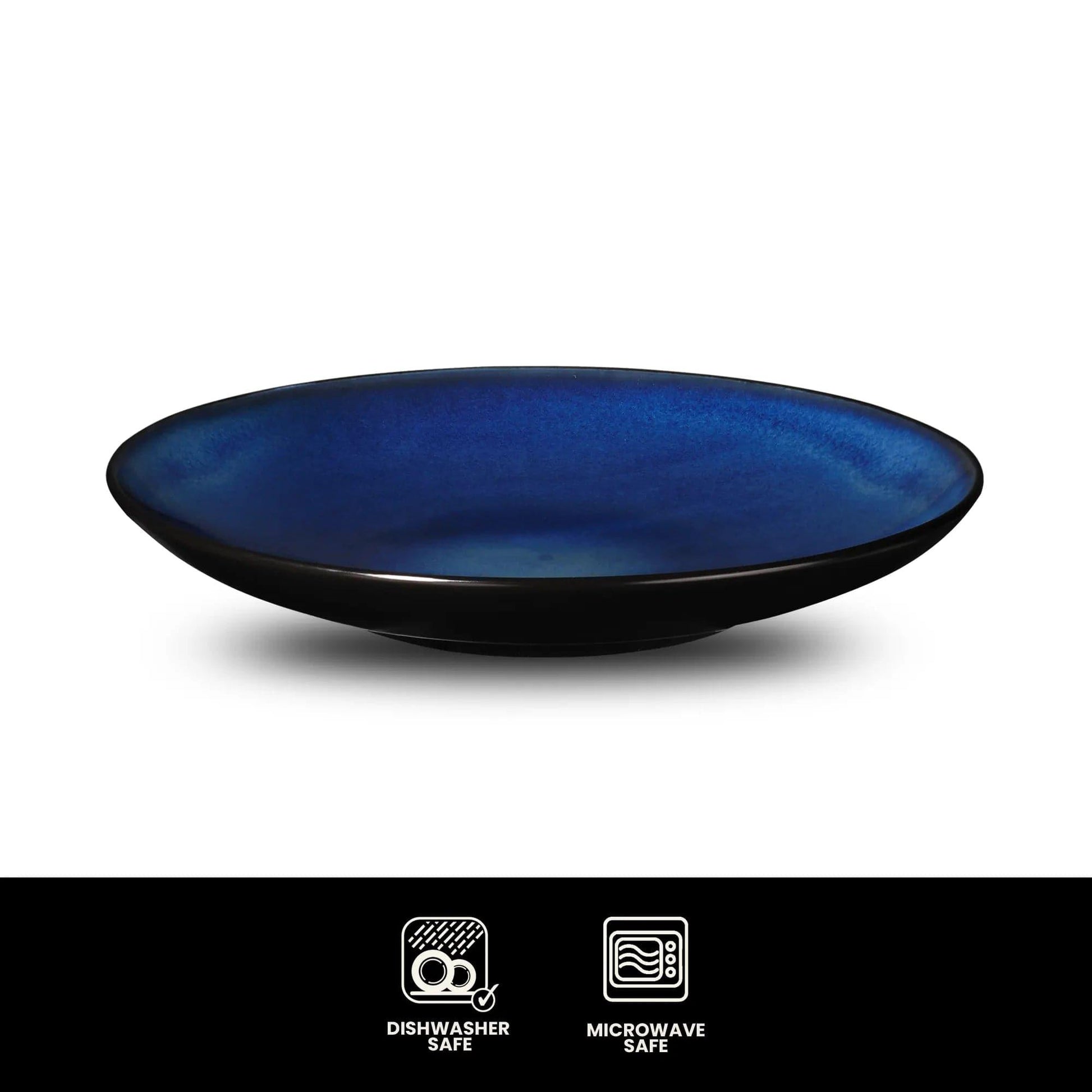 Don Bellini Mirage 10.25"/26cm Black Round Porcelain Plate - HorecaStore