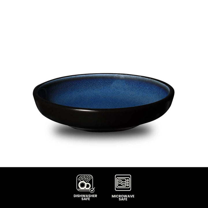 Don Bellini Mirage 3.5"/9cm Black Round Porcelain Sauce Dish - HorecaStore