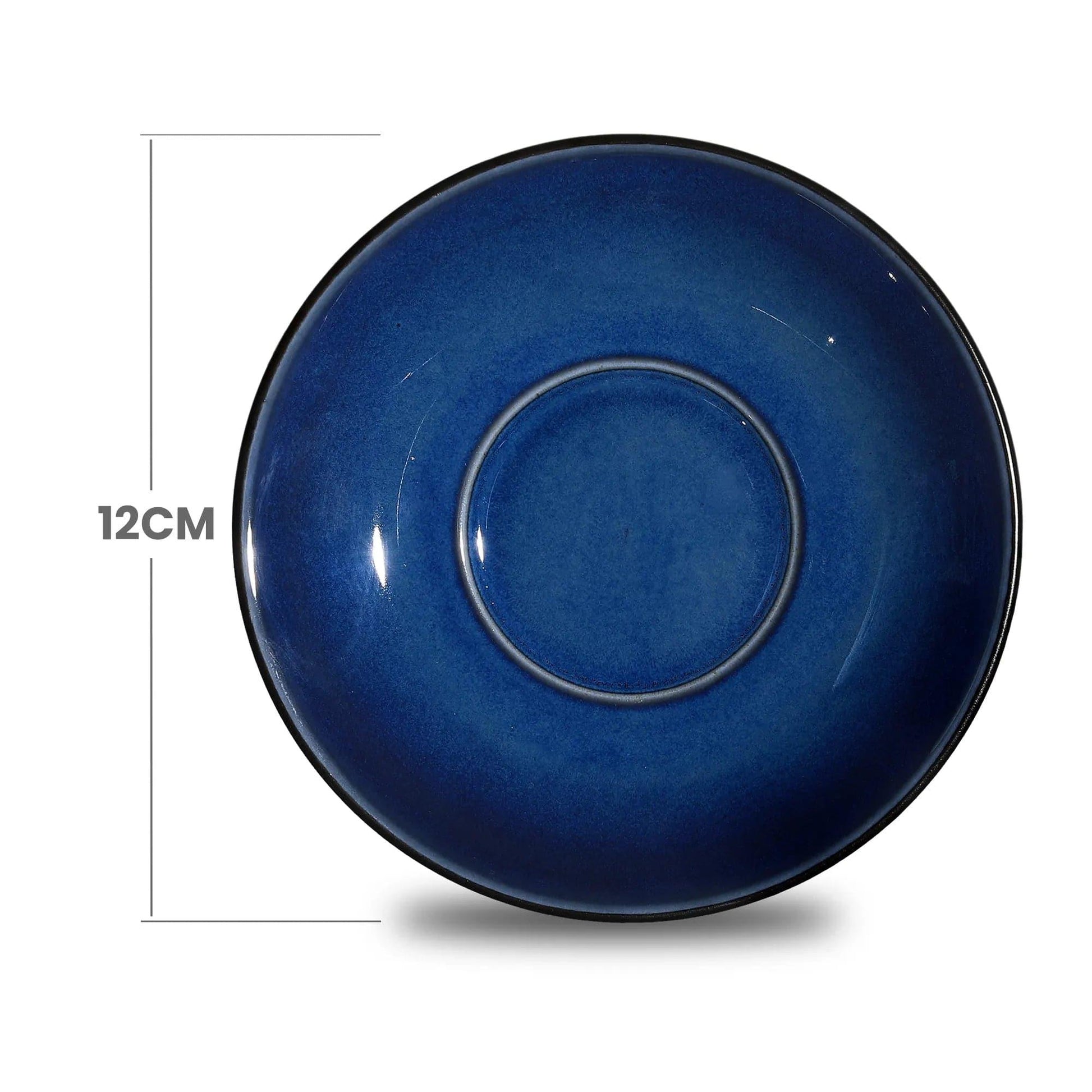 Don Bellini Mirage 4.75"/12cm Black Round Porcelain Saucer - 6/Case