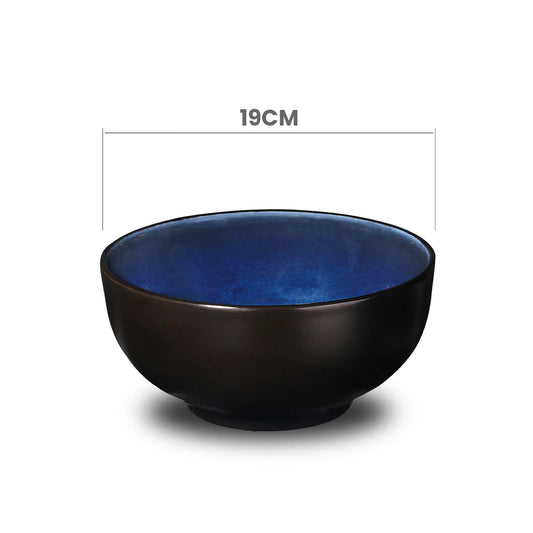 Don Bellini Mirage 7.5"/19cm Black Round Porcelain Bowl - HorecaStore