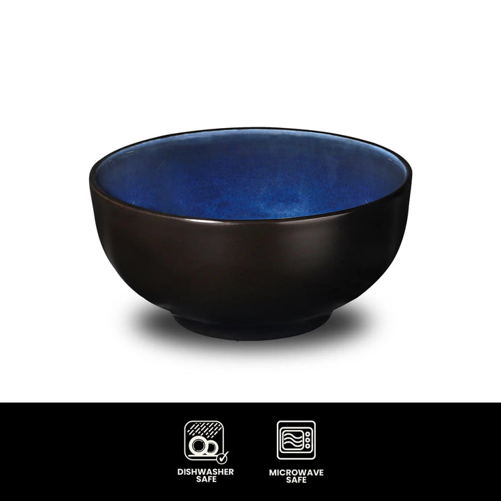 Don Bellini Mirage 7.5"/19cm Black Round Porcelain Bowl - HorecaStore