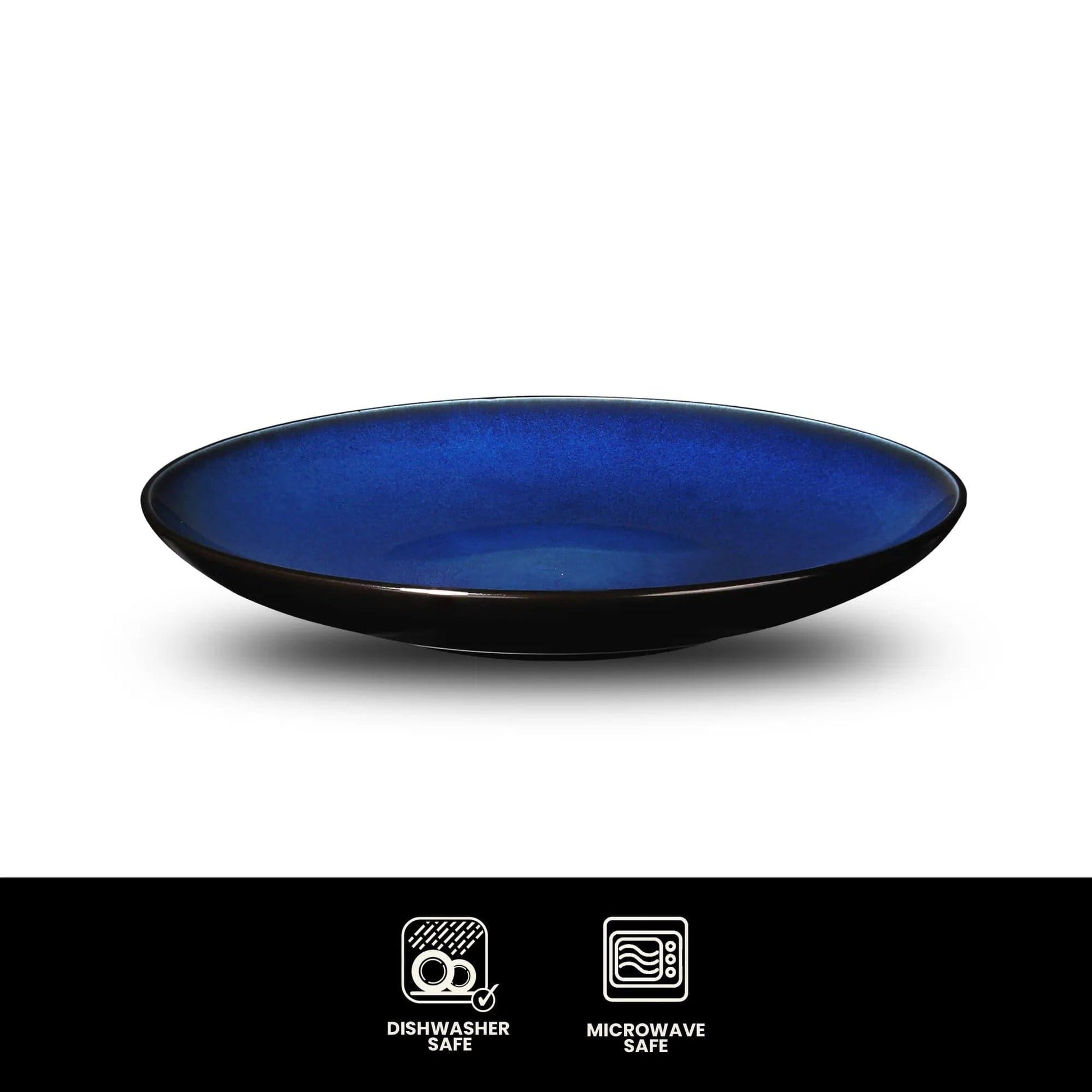 Don Bellini Mirage 8.25"/21cm Black Round Porcelain Plate - HorecaStore